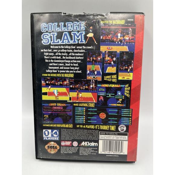 College Slam (Sega Genesis, 1996) - Picture 3 of 7
